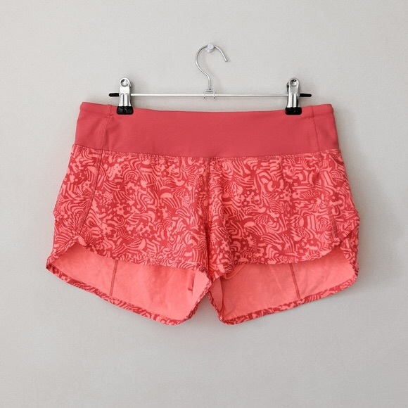 RARE LULULEMON Seawheeze Grapefruit Speed Short